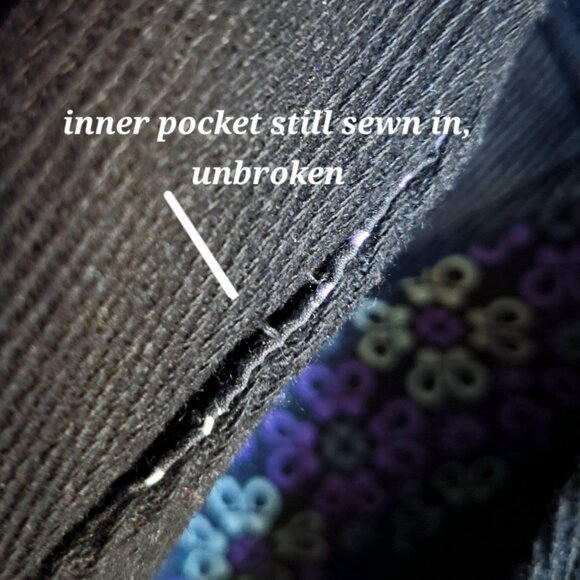 Zara TRF black wool blend jacket with cute floral lining - Picture 10 of 17